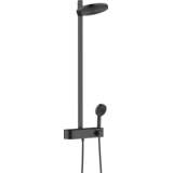 Душова система Hansgrohe Pulsify Showerpipe 260 2jet EcoSmart з термостатом, чорний матовий (24241670)
