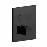 Термостат для душа (внешняя часть) Paffoni Compact box скрытого монтажа (2 функции) черный матовый (CPT 518NO)